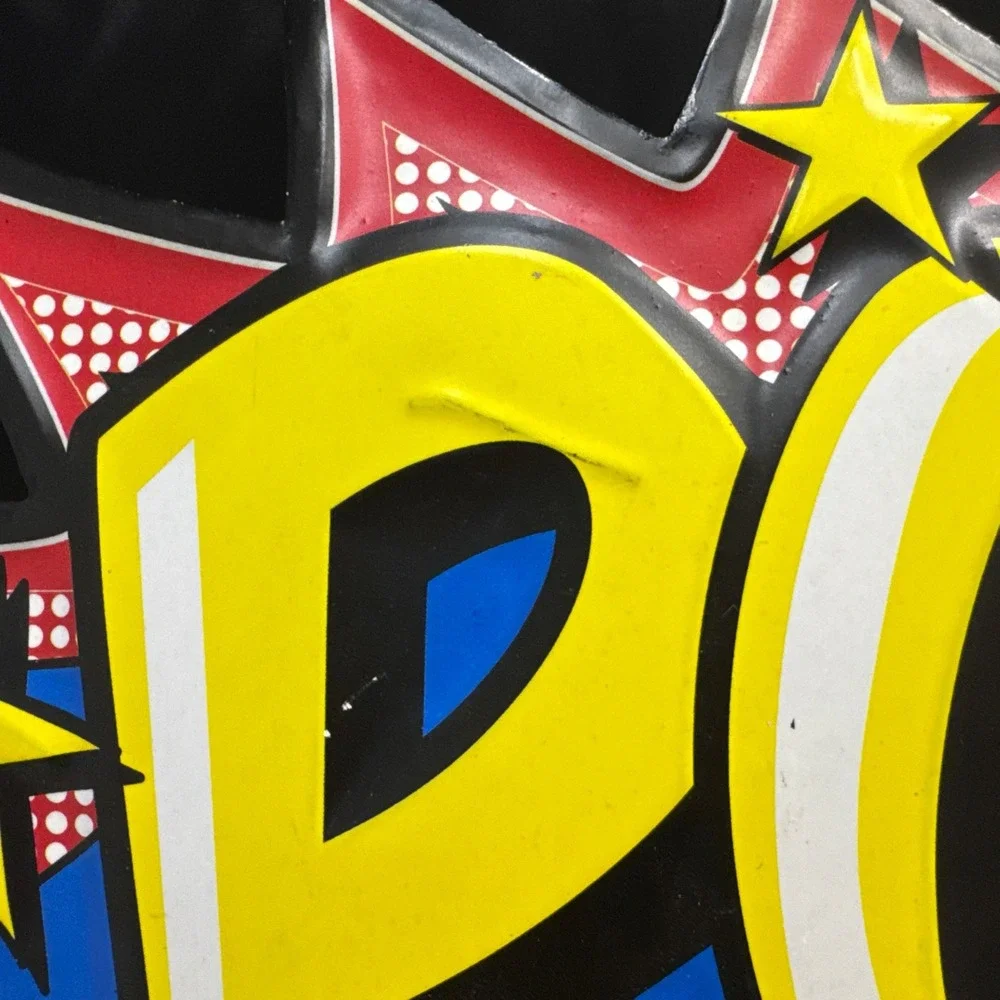 Lot Of 2 Superhero Tin Signs - Bang & Pow -Open Road Brands - Read Description - - Picture 3 of 16